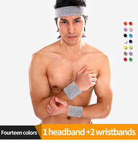 Wholesale Customized Logo Wristband Cheap Custom Sports head Sweatbands