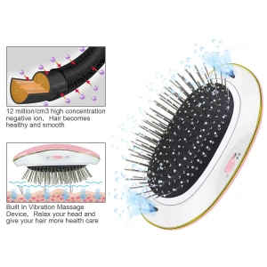Wholesale export electronic massage comb mini hand-held hair comb to soothe the scalp and relieve itchy scalp hair brush