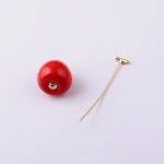 Wholesale Fashion Custom Cherry Fruits  Flower Brooch With High Quality