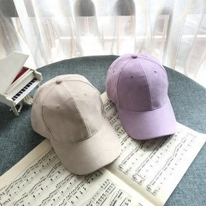 Wholesale Fashion Custom Suede Baseball Cap Custom Suede Dad Hat
