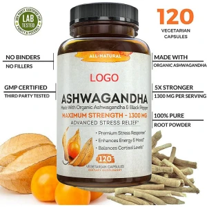 Wholesale Herbal supplement ashwagandha root extract capsules organic ashwagandha capsules