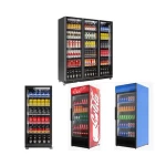 Wholesale High Quality Pepsi Beverage Refrigerator With Glass Door Commercial  Beverage Display Freezer Refrigeration Equipment