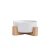 Import Wholesale hot cat food and dog water multicoloured ceramic rounded pet bowl with bamboo frame from China