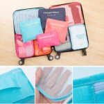 Wholesale Hot Selling 6 Pcs Travel Storage Set Bag For Luggage clothes travel storage bag