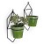 Import Wholesale indoor ceramic metal wire adjustable wall artificial plant flower pot holder hanger garden hanging baskets from China