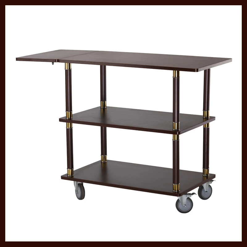 Wholesale luxury and durable three layer trolleys, bar trolleys, mobile food trolleys and other hotel and restaurant supplies