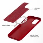 Wholesale Magnetic Card Holder Wallet Silicone Phone Case For iphone 12/12 Pro/12 Pro Max magsafes Silicone Phone Case