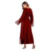 Wholesale Middle Eastern Islamic flared robe abaya evening dress, hot sale of Islamic clothing, abaya robe