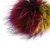 Import Wholesale mixed colorful style real raccoon fur balls long hairs raccoon fur pom poms dyed bag key chain from China