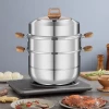 Wholesale new high-grade stainless steel steamer and cooking pot