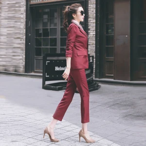 Wholesale New Style Office Ladies Suits Pant Suit Slim Fit Business Suit