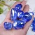 Import Wholesale Precious stone Aura dark blue crystal gemstones Tumbled Stone Gravel crystals healing stones from China