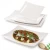 Import Wholesale restaurant melamine white plastic cheap bulk dishes melamine rectangular dinner plate from China