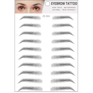 Wholesale Tempory 4D Eyebrow Tattoo Instant Pigment Sticker Tattoo Fake Eyebrow Hair