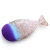 Import wholesale Transparent fish tail shaped synthetic hair foundation brush single mermaid makeup brushes tool from China