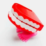 Wholesale Walking Jumping teeth Toy Wind Up Toys party favors pinata loot bag Gag
