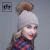 Import Wholesale winter angora knitting  hat women detachable raccoon fur ball hat from China