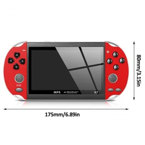 Wholesale X7 Portable Game Console Retro 4.3inch HD sccreen handheld Game Player for 1000 in 1 game