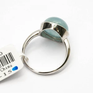 Wholesaler Silver High Quality Aquamarine Round Gemstone Ring