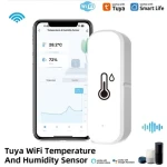 WIFI graffiti smart temperature and humidity sensor Wireless temperature and humidity sensor mobile APP remote linkage