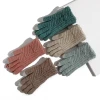 Winter Gloves Touch Screen Women Men Warm Stretch Knitted Wool Mittens Full Finger  Gloves