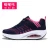 Import Women wedge sneakers breathable knitting fabric shoes sports running shoes from China