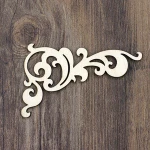 Wood Large phase angle Shape Embellishments Wooden Hollowed Die Cutting Crafts Cardmaking Scrapbooking WF074A