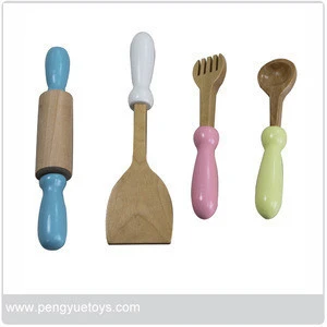 Wooden Kitchen Tool Toys Pretend Play Toys for baby