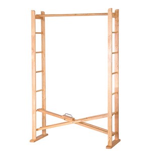 Wooden rail clothes rack 2 IN 1 garment rack cloth hanger stand