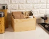 Wooden Utensil Caddy, Kitchen Countertop Storage for Flatware