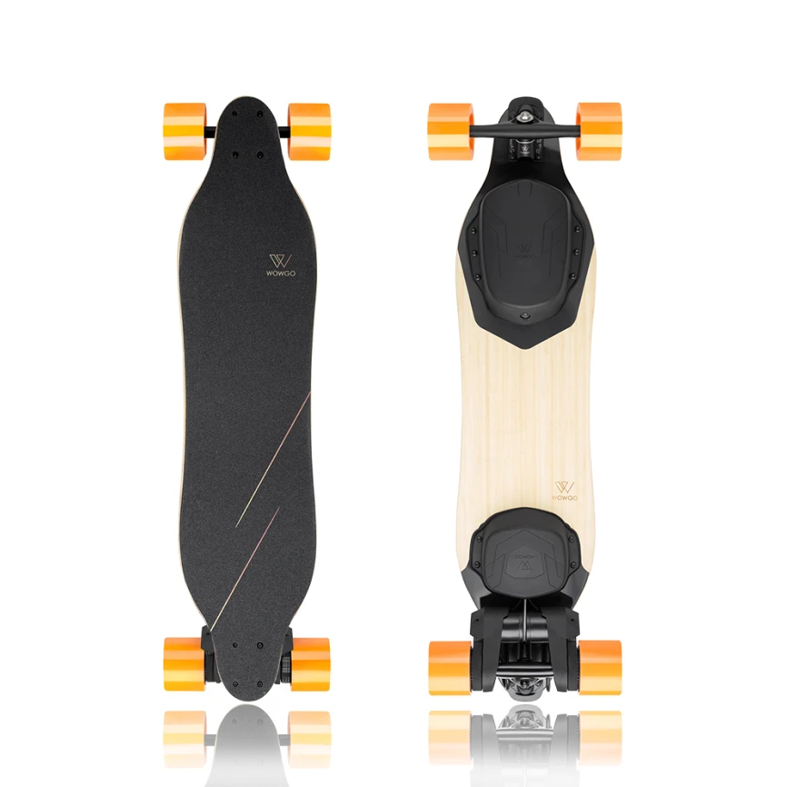WowGo latest Belt-driven electric skateboard with 1200w motor and competitive price.