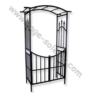 Wrought Iron Garden Arch with Gate