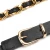 Import xinji Fashion metal gold chain decoration pu belt ladies fine belt leather belt from China