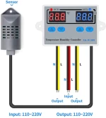 XK-W1099 Intelligent digital display temperature and humidity controller Dual Digital Thermostat Humidity Controller
