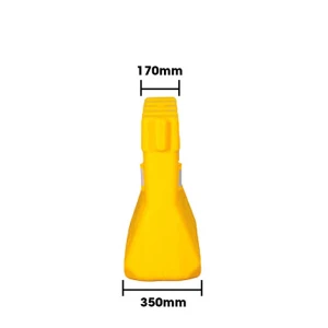 Yellow HDPE Removable Plastic Water  Filled Barrier Road Traffic Safety Construction Equipment