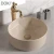 Import YL3413-16 Bathroom blackish dark green matt basin round above counter mount designed toilet hand wash art ceramic basin from China