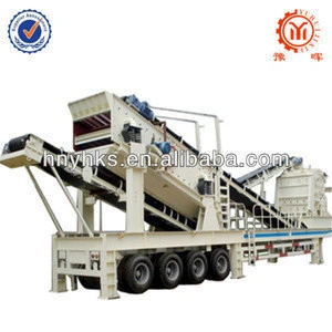 Yuhui hard stone jaw crusher mobile crushing plant with competitive price