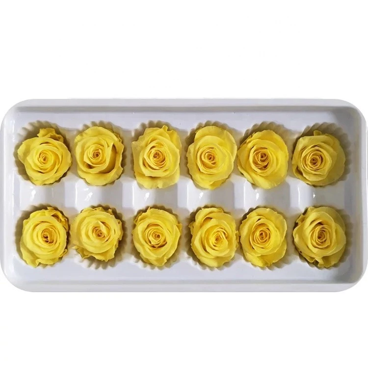 Yunnan wholesale A Grade 3-4 cm Preserved Roses Head for Preserved Flower Manufacturer