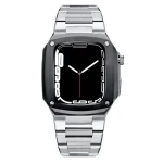Yunse 316L Stainless Steel Watch Band For Apple Watch Metal Apple Watch Case 40 44Mm Metal Iwatch Case And Chain