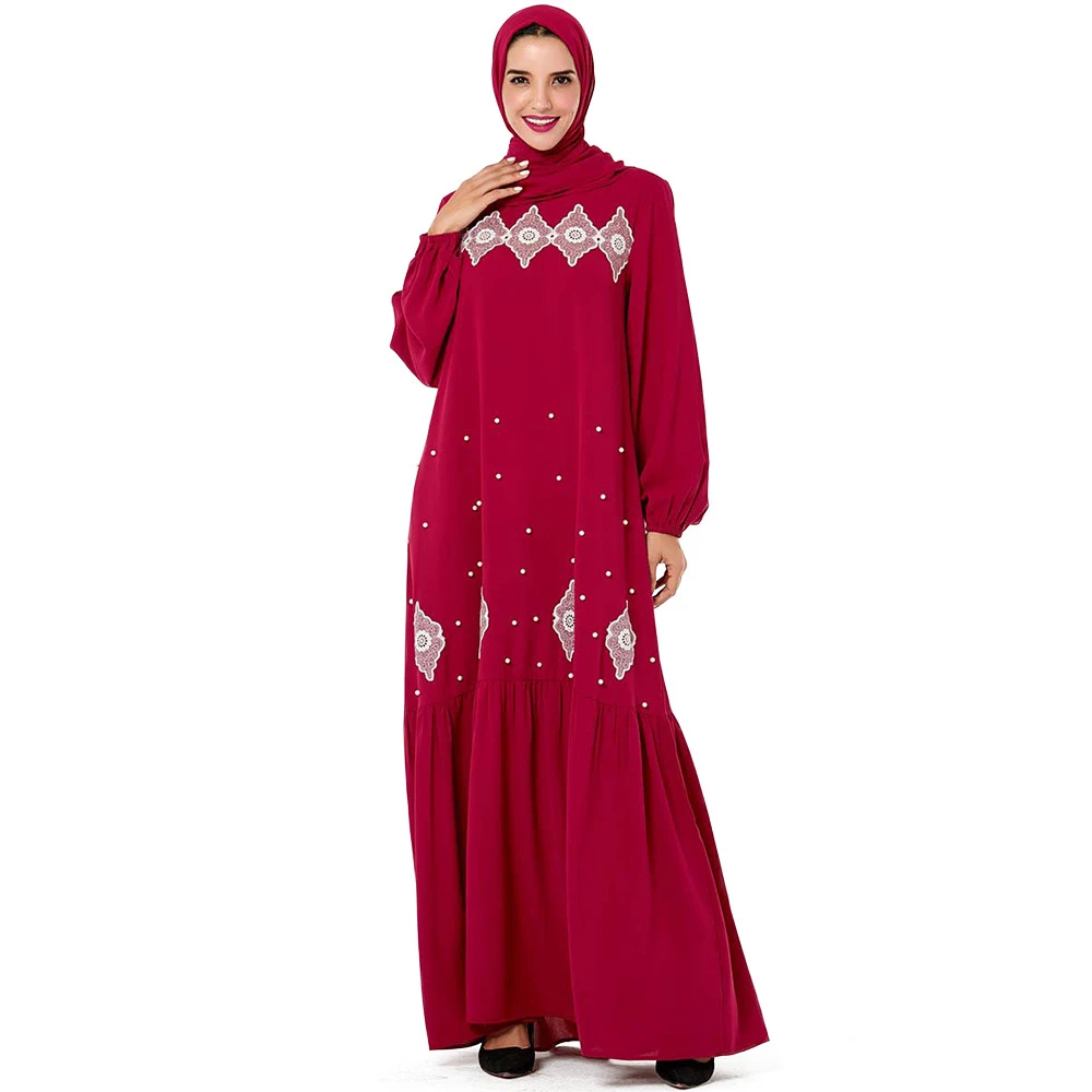 Zakiyyah 9198 New Model Muslim Women Dress Arabic Embroidery Islamic Clothing Dubai Turkish Abaya Design