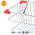 Import Zhongshan factory manufacture red double handles supermarket wire mesh shopping basket from China