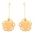 Import Zinc Alloy New Fashion Gold Plated Bahubali Design Heavy Earrings with Hair Chain for Women from China