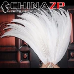 ZPDECOR Leading Supplier Hight quantity 60 pcs 60~65cm White Sliver Pheasant Feather for sale