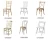 Import ZY39190 Classic White Wood Padded plastic outdoor Folding American Chair for wedding from China