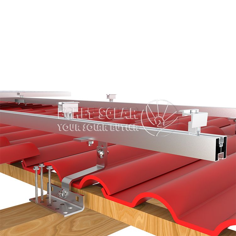 Buy 10kw Solar Mounting Tile Roof Hook Up Solar Pv Tile Roof Hook ...