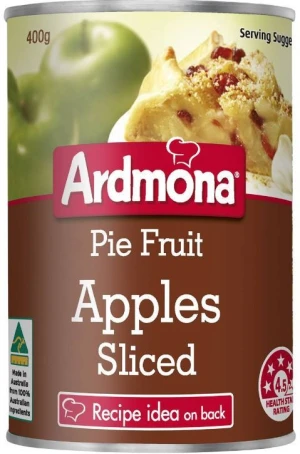 Ardmona Pie Fruit Apples Sliced 400g