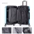 Import Luxury 20" Inch Carry-ons ABS Carry On Luggage Trolley Suitcase Set with Spinner 360 Degree Wheels from China