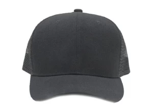 Short Bill Trucker Hats Black Blank Short Brim Baseball Mesh Cap