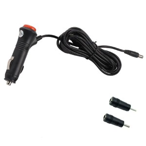 12V/24V Car Cigarette Lighter Power Supply Adapter Male Plug Extension Cable with Switch Button