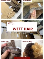 Top Trending Vietnamese Genius weft Single Donor Double Drawn Hand tied Weft Genius Weft Human Hair Extensions
